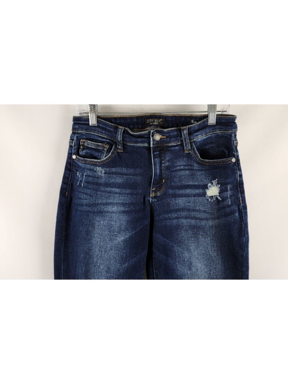 SOLD OUT Judy Blue Jeans Womens 9/29 Blue Slim Fit Distressed JB82104DK (29x29) - Picture 2 of 13